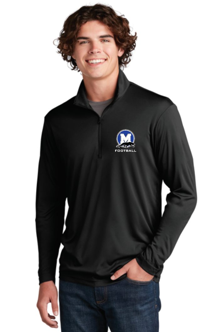 Panther Football Logo Sport Tek Lightweight Performance 1/4 Zip Logo Pullover (Multiple Color Options)