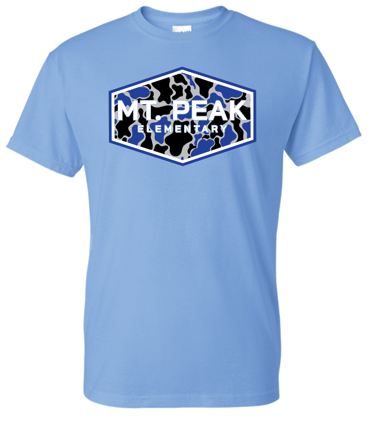 Mt. Peak Camo Apparel Carolina Blue (Multiple Apparel Options)(Youth and Adult)