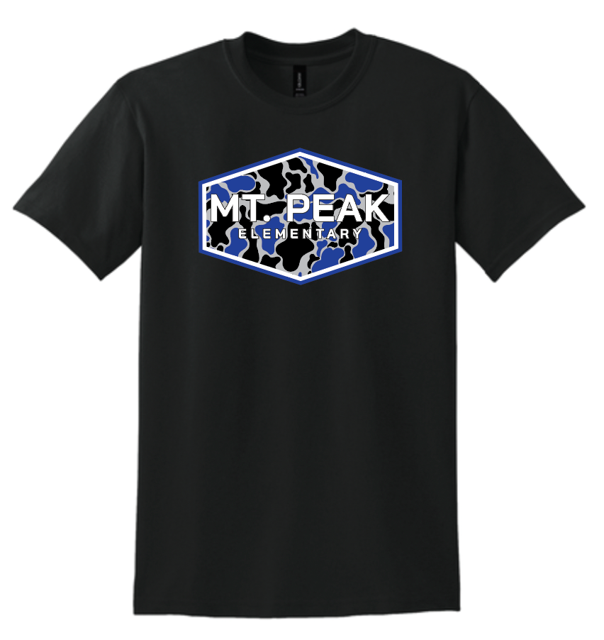 Mt. Peak Camo Apparel Black (Multiple Apparel Options)(Youth and Adult)