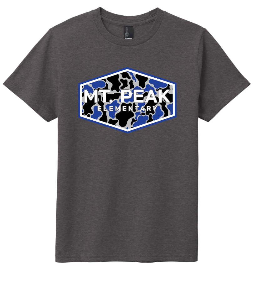 Mt. Peak Camo Apparel Dark Grey (Multiple Apparel Options)(Youth and Adult)