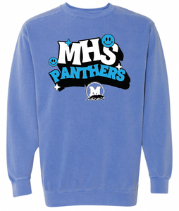 Midlothian Panthers Smiley Apparel (Multiple Apparel Options)