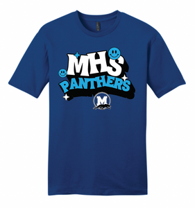 Midlothian Panthers Smiley Apparel (Multiple Apparel Options)