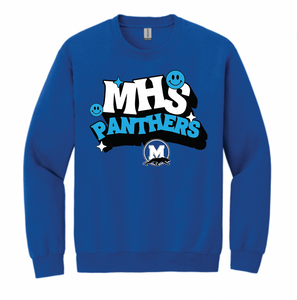 Midlothian Panthers Smiley Apparel (Multiple Apparel Options)