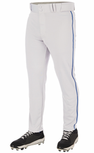 Load image into Gallery viewer, Champro Triple Crown 2.0 White with Blue Braid (Knickers, Open Bottom Pants, Tapered Bottom Pants)
