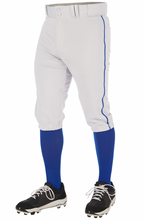 Load image into Gallery viewer, Champro Triple Crown 2.0 White with Blue Braid (Knickers, Open Bottom Pants, Tapered Bottom Pants)
