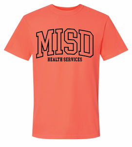 MISD Health Services Collegiate Tee ((Holiday Colors) Multiple Color Options)