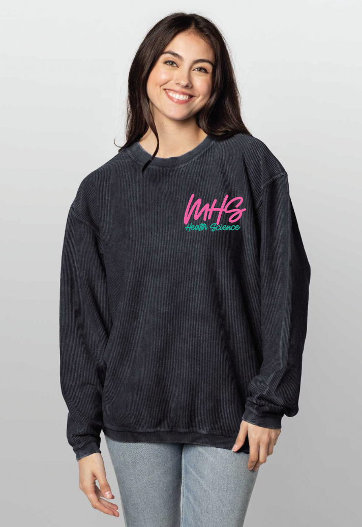 MHS Health Science Embroidered Corded Crew (Multiple Color Options)