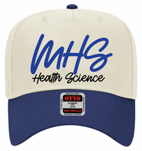 Load image into Gallery viewer, MHS Health Science Script OTTO Cap (Multiple Color Options)
