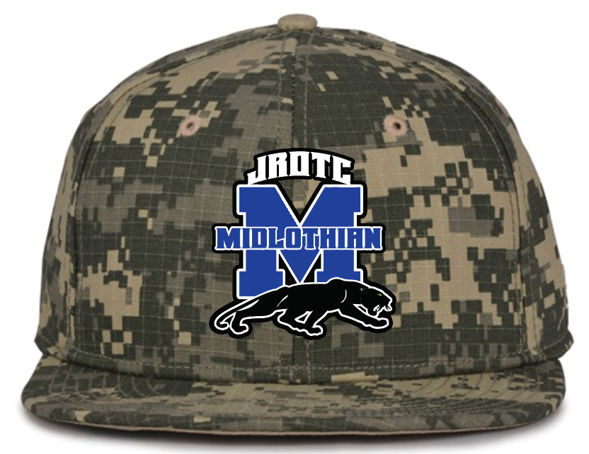 Midlothian JROTC GameChanger Flatbill Patch Cap-Digi Camo