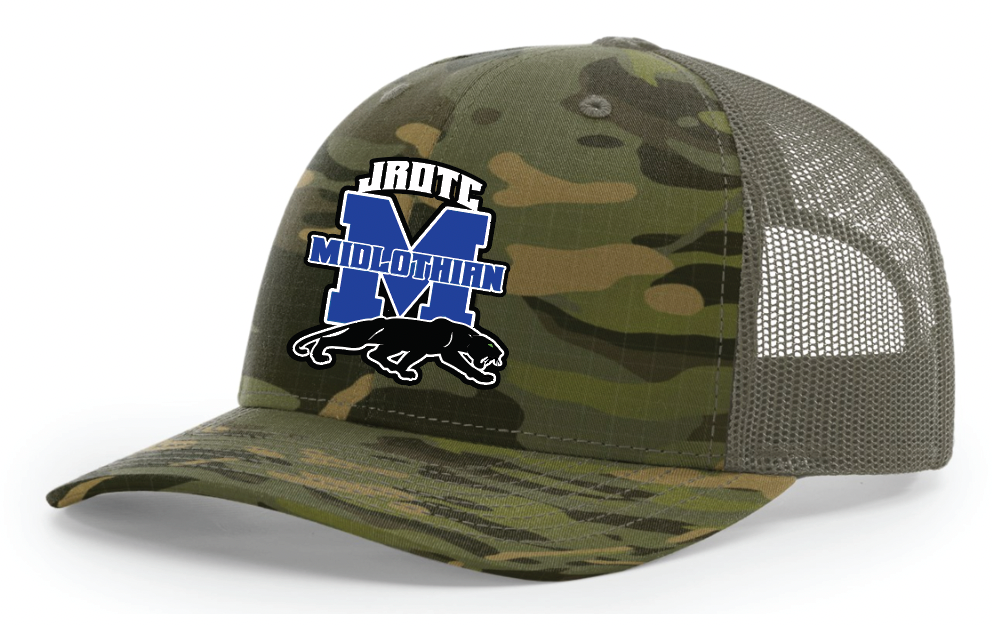 Midlothian JROTC Richardson 112PT Patch Cap-MultiCam Tropic/Loden