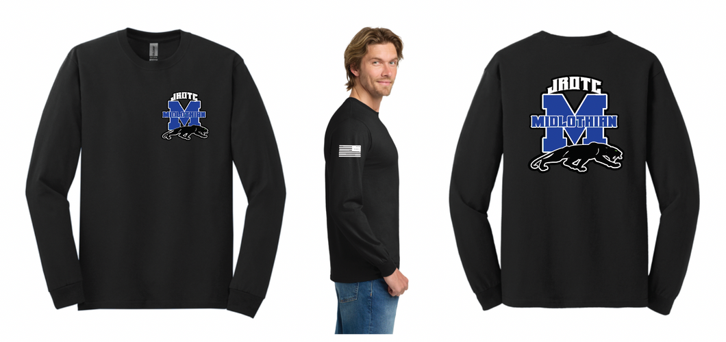 Midlothian JROTC Long Sleeve Tee (Multiple Color Options)