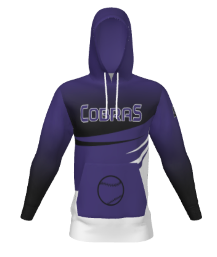 Cobras Player Hoodie (Youth and Adult)