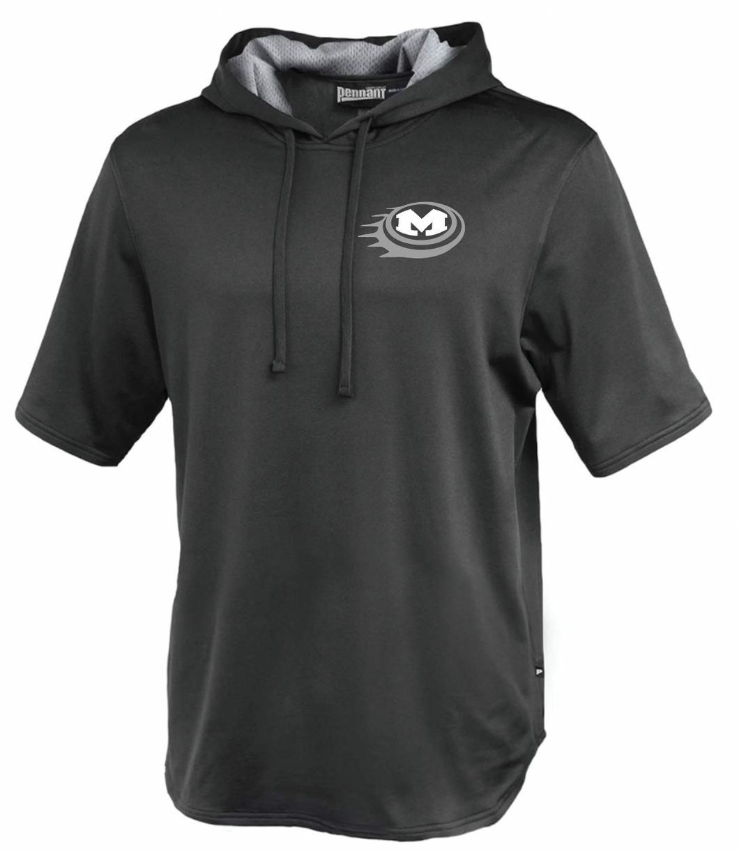 Midlothian Clay Target Team Logo Short Sleeve Warm Up Hoodie (Multiple Color Options)