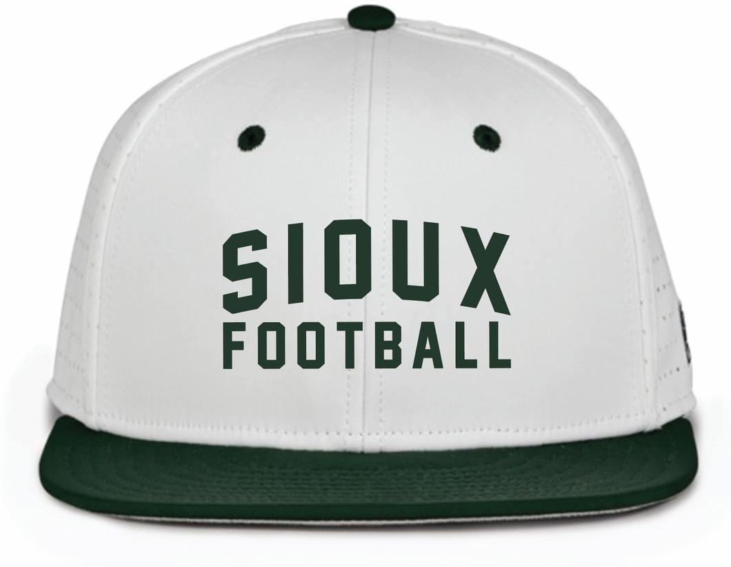 Sioux Football Flat Bill Fitted Cap
