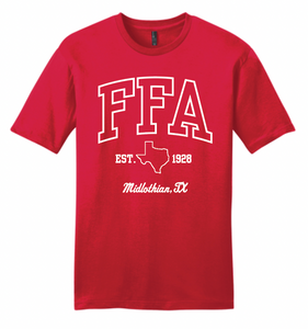 FFA Collegiate Apparel RED (Multiple Apparel Options)