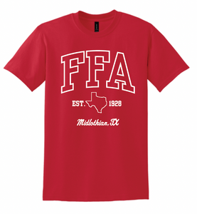 FFA Collegiate Apparel RED (Multiple Apparel Options)