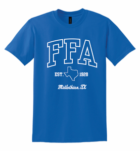 FFA Collegiate Apparel ROYAL (Multiple Apparel Options)