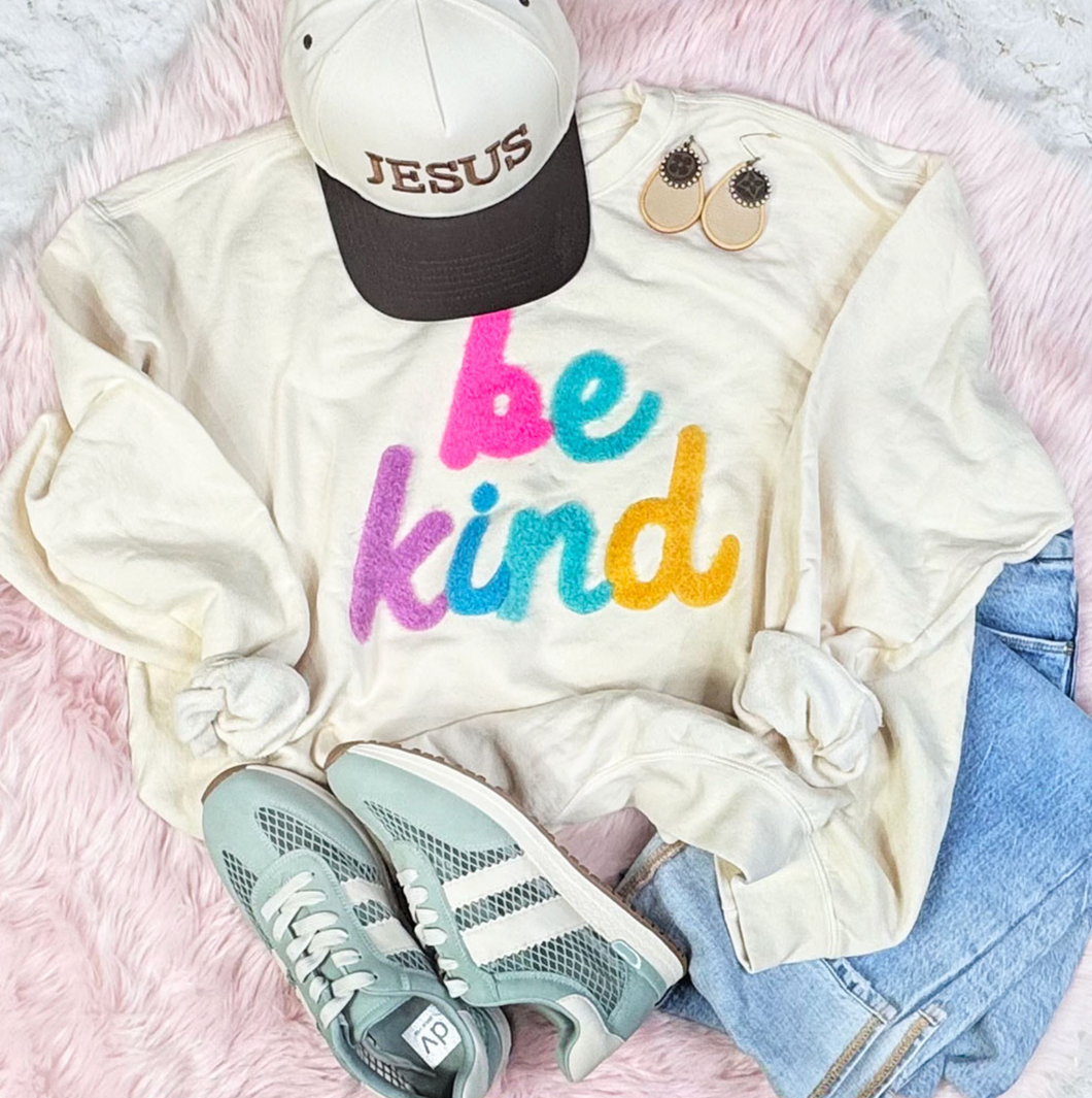 Be Kind Fuzzy Sweatshirt