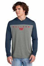 Load image into Gallery viewer, TBT Ballers Color Block Hooded Long Sleeve (Multiple Color Options)
