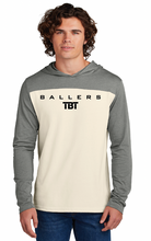 Load image into Gallery viewer, TBT Ballers Color Block Hooded Long Sleeve (Multiple Color Options)
