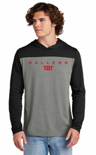 Load image into Gallery viewer, TBT Ballers Color Block Hooded Long Sleeve (Multiple Color Options)
