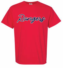 Load image into Gallery viewer, Rangers Baseball Script Apparel (All Apparel Options)(Adult)
