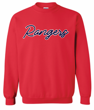 Load image into Gallery viewer, Rangers Baseball Script Apparel (All Apparel Options)(Adult)
