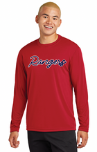 Load image into Gallery viewer, Rangers Baseball Script Apparel (All Apparel Options)(Adult)
