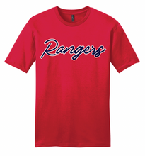 Load image into Gallery viewer, Rangers Baseball Script Apparel (All Apparel Options)(Youth)
