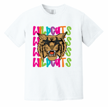 Load image into Gallery viewer, Wildcats Colorful Repeating Apparel (Multiple Apparel Options) ADULT
