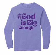 Load image into Gallery viewer, Mercy Prep God is Big Enough Purple Apparel (Multiple Apparel Options) ADULT
