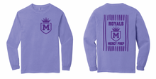 Load image into Gallery viewer, Mercy Prep Striped Logo Purple Apparel (Multiple Apparel Options) ADULT
