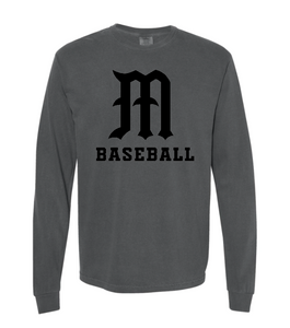 MHS Panther Baseball Monotone Logo Apparel (All Apparel Options)