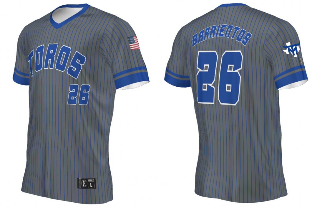 Toros Pinstripe Jersey *REQUIRED*