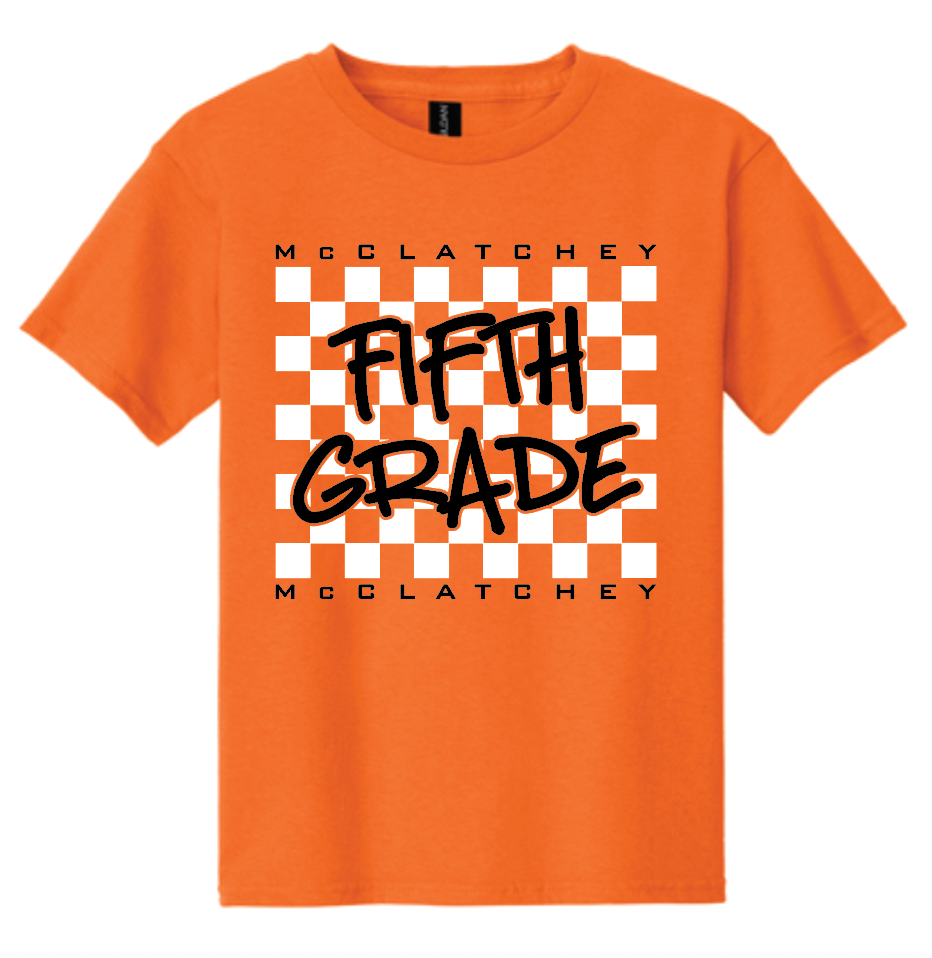 McClatchey 5th Grade Tee-Neon Orange