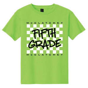 McClatchey 5th Grade Tee-Neon Green