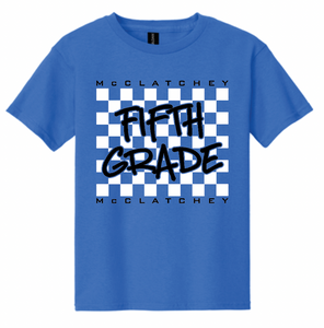 McClatchey 5th Grade Tee-Neon Blue
