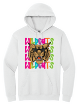 Load image into Gallery viewer, Wildcats Colorful Repeating Apparel (Multiple Apparel Options) ADULT
