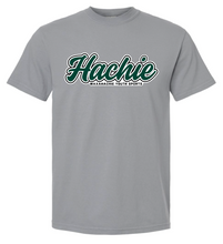 Load image into Gallery viewer, Hachie Script Grey Apparel (All Apparel Options) (Youth)
