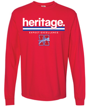 Load image into Gallery viewer, Midlothian Heritage High School Stripe Logo Apparel (Multiple Apparel Options)(Adult)
