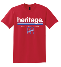 Load image into Gallery viewer, Midlothian Heritage High School Stripe Logo Apparel (Multiple Apparel Options)(Adult)
