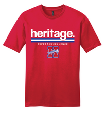 Load image into Gallery viewer, Midlothian Heritage High School Stripe Logo Apparel (Multiple Apparel Options)(Adult)
