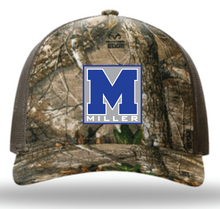 Load image into Gallery viewer, Miller Elementaary Logo Patch Camo Cap (Multiple Color Options)
