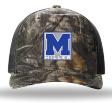 Load image into Gallery viewer, Miller Elementaary Logo Patch Camo Cap (Multiple Color Options)
