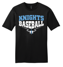 Load image into Gallery viewer, Knights Baseball Logo Apparel (All Apparel Options)(Adult)
