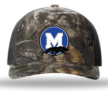 Load image into Gallery viewer, Midlothian High School Logo Patch Camo Cap (Multiple Color Options)
