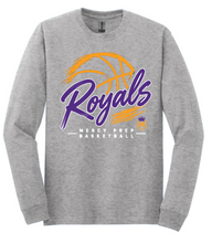 Load image into Gallery viewer, Mercy Prep Basketball Script Apparel GREY (Two Color Options)(Multiple Apparel Options)ADULT
