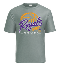 Load image into Gallery viewer, Mercy Prep Basketball Script Apparel GREY (Two Color Options)(Multiple Apparel Options)ADULT
