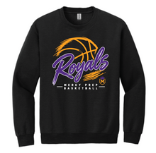 Load image into Gallery viewer, Mercy Prep Basketball Script Apparel BLACK (Two Color Options)(Multiple Apparel Options)YOUTH
