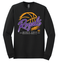 Load image into Gallery viewer, Mercy Prep Basketball Script Apparel BLACK (Two Color Options)(Multiple Apparel Options)YOUTH
